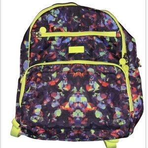 Kensie Multicolor Watercolor Design Large Zip-Up Backpack